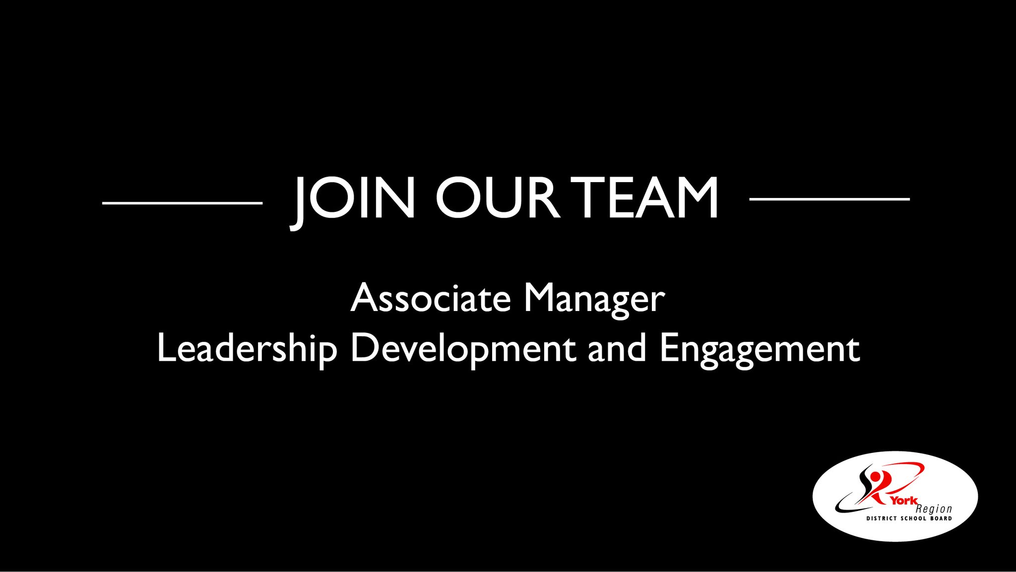 York Region DSB on Twitter join the YRDSB team as an Associate