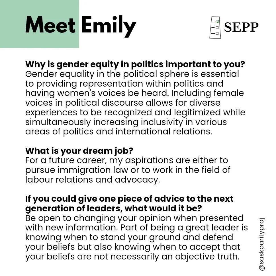 SEPP - Saskatchewan Electoral Parity Project tweet media