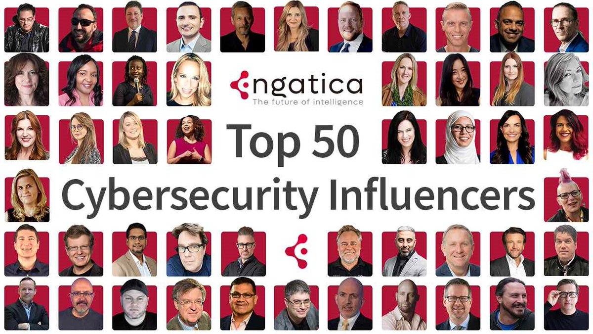 I am honored to be recognized in such a great community of #cybersecurity professionals! Thanks @joinEngatica! engatica.com/blog/top-50-cy…