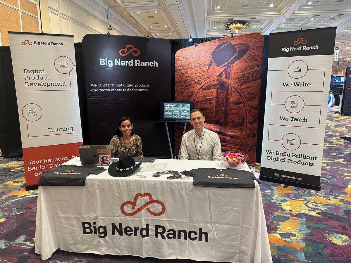 Hellooo Vegas! 👋 Our Nerds — Nicole, Eric, and CJ — are stoked to be at #DevLearn and ready to chat all things training, tech, and transformation. You can't miss our cowboy hats! 🤠 #BigNerdRanch