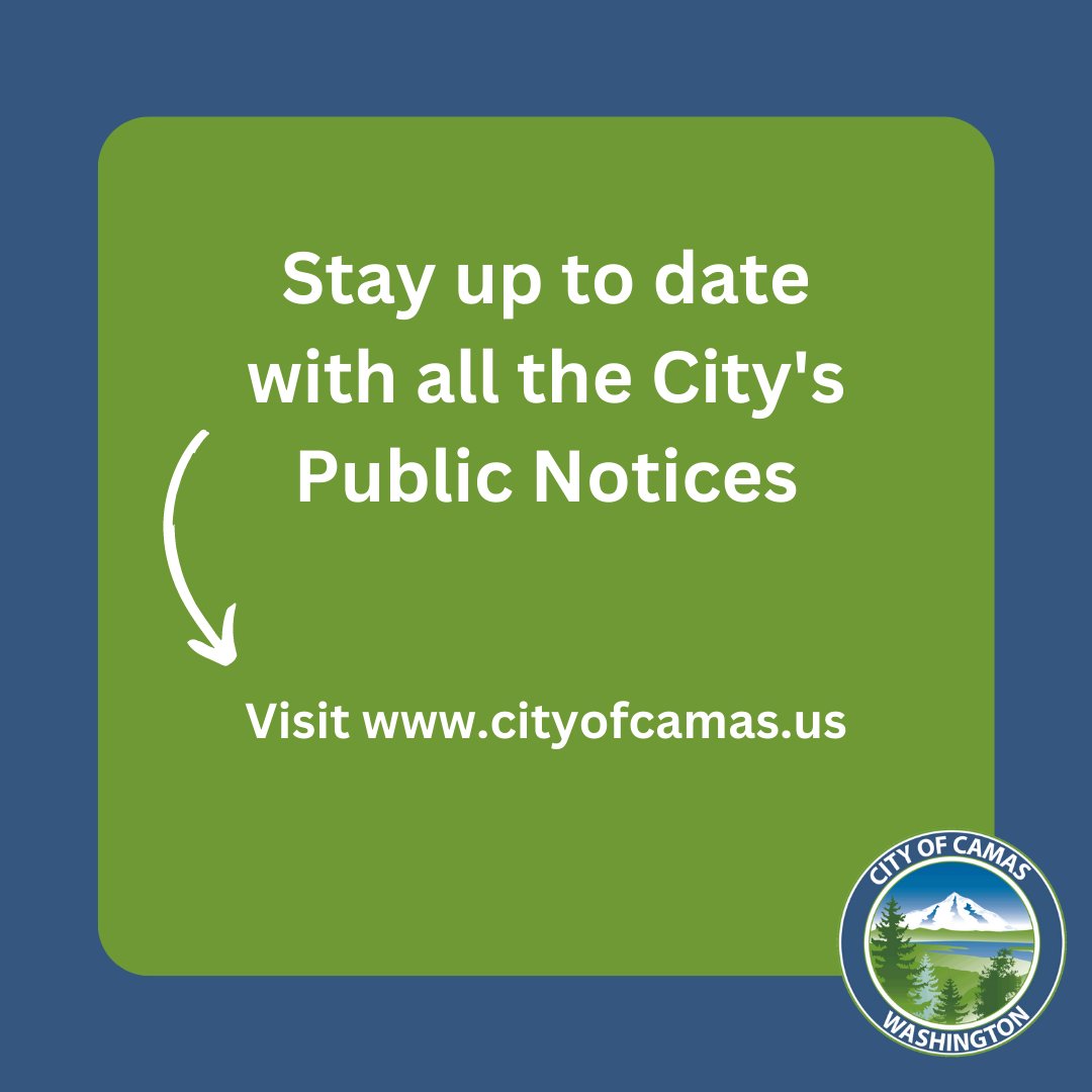 You can stay up to date with all the City’s Public Notices. Visit cityofcamas.us/news?field_new…