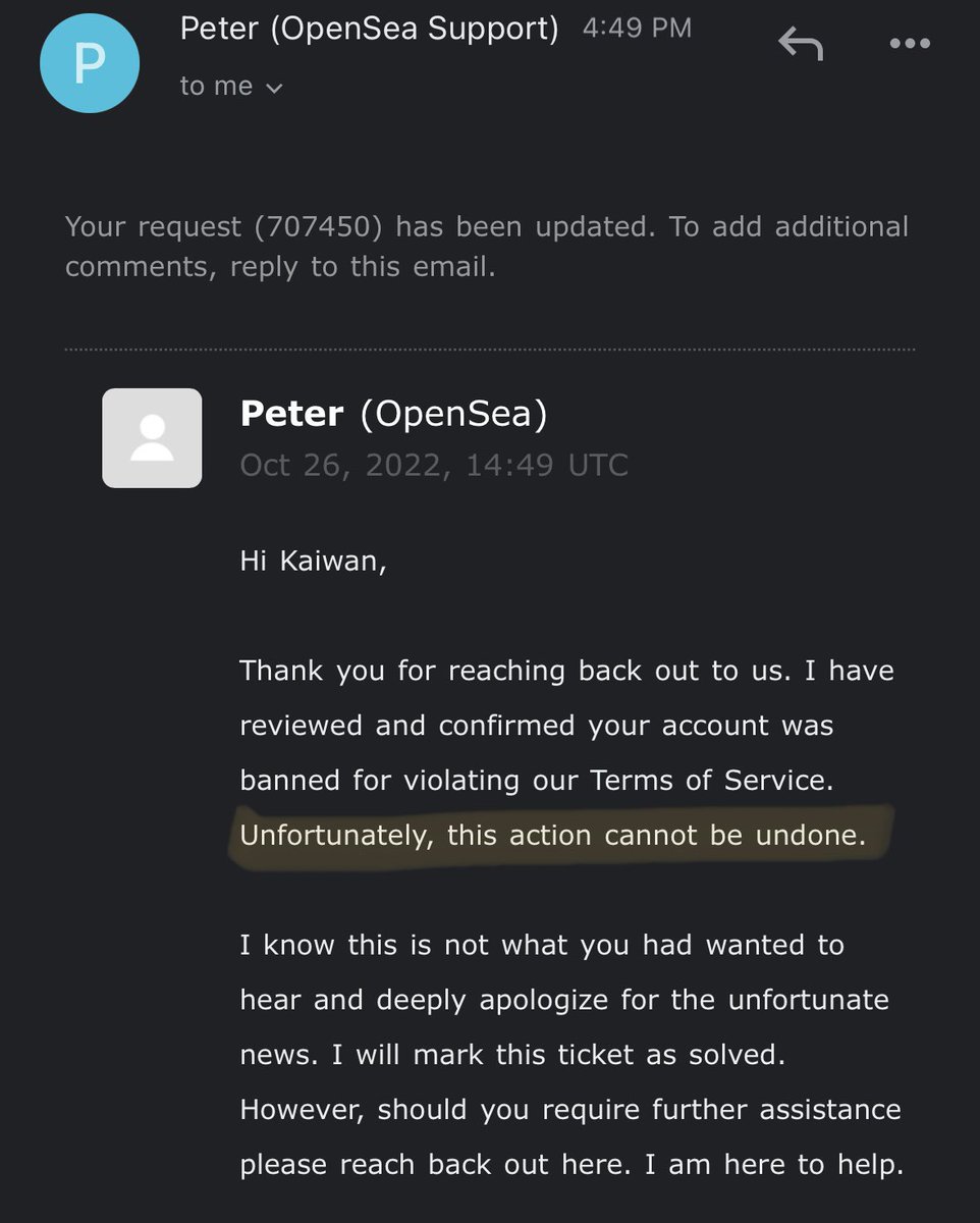 itskaiwan's tweet image. Dear @opensea, you are a total scam.