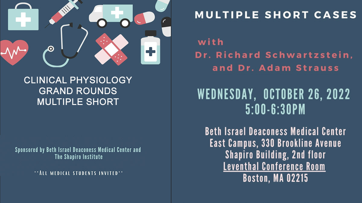 BIDMC_Education's tweet photo. Join us tonight (Wed.) for Clinical Physiology Grand Rounds at 5pm! All medical students invited!
#WorktheProblem
@BIDMChealth
@harvardmed https://t.co/lipKnOv4pU