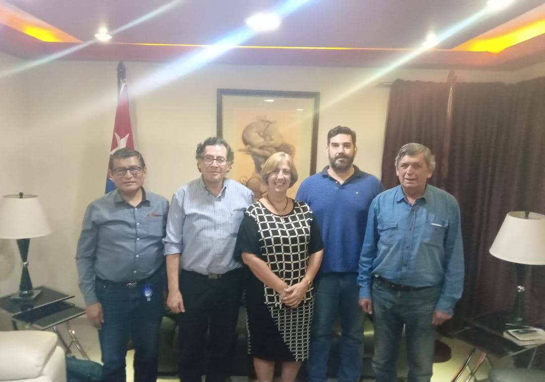 En #Cuba también ya para participar en el #XXIIEIPCO, Secretarios Generales de los Partidos Comunistas de Chile, Paraguay y el Patria Roja, de Perú. #CubaNoEstaSola #MejorSinBloqueo