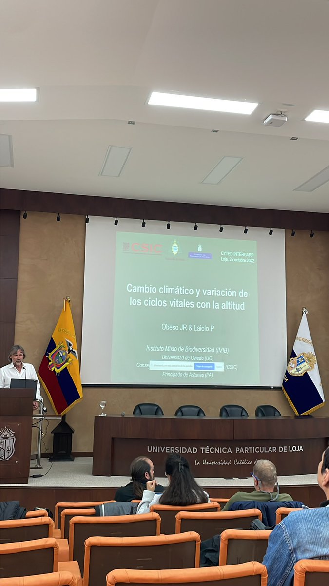 Estudiantes de <a href="/Biologia_FEUTPL/">Biología UTPL</a> participaron en charlas sobre "Interacciones ecológicas como indicadores de gestión de áreas protegidas",  que impartieron investigadores de la Red Cyted y grupo de investigación <a href="/EcoSs_Lab/">ECOSSLAB</a> de la @InvestigaUtpl <a href="/utpl/">🎓 UTPL</a>.