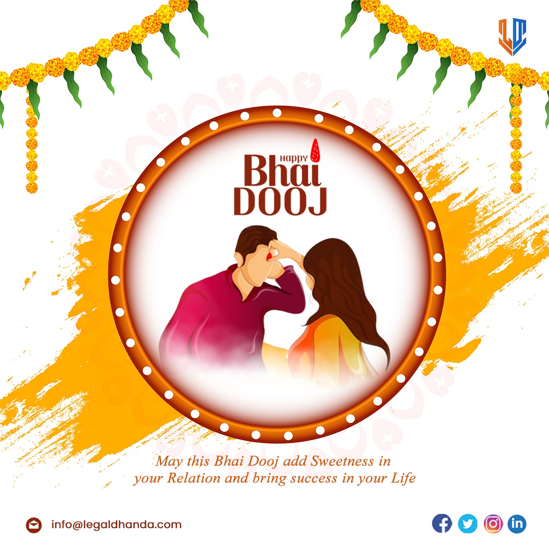 legaldhanda's tweet photo. May god protect you always and bless your Sister Brother Relationship. Wishing a very Happy Bhai Dooj to all the brothers & sisters.
#legaldhanda #bhaidooj #startup #intellectualproperty #registered #copyright #tmfiling #trademarkfiling #legalservices #karkedekho https://t.co/zNWOOI04RM