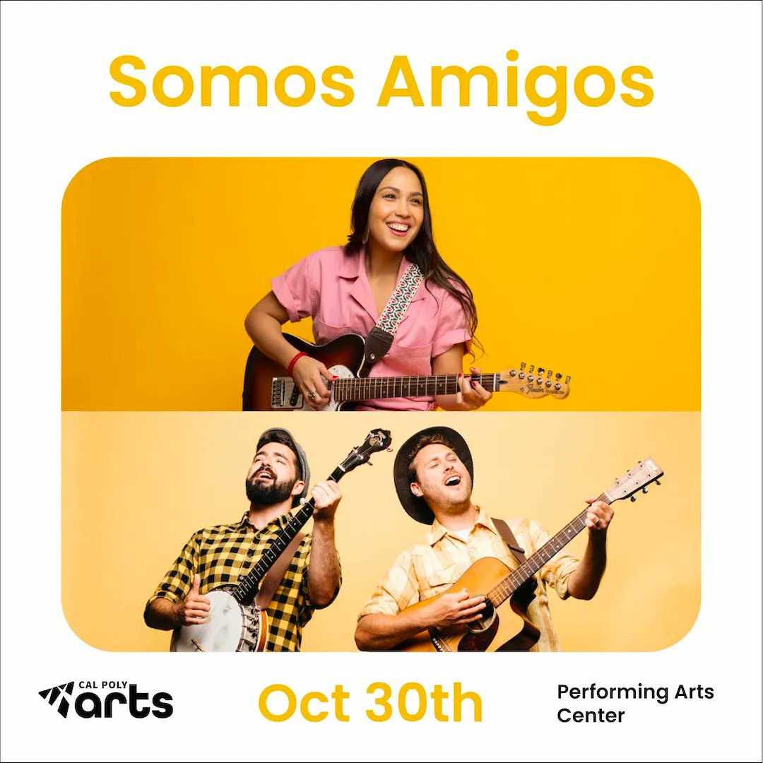 Somos Amigos: with Sonia De Los Santos &amp; The Okee Dokee Brothers will be at the Performing Arts Center at #calpolyslo on October 30! 

buff.ly/3zkrcRH
