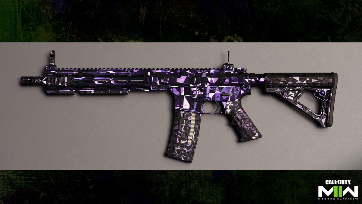 charlieINTEL's tweet photo. The Call of Duty blog has updated to provide newer images of the Mastery Camos for #MWII. 

In order:
- Gold
- Platinum 
- Polyatomic
- Orion https://t.co/yz2ffaykPw