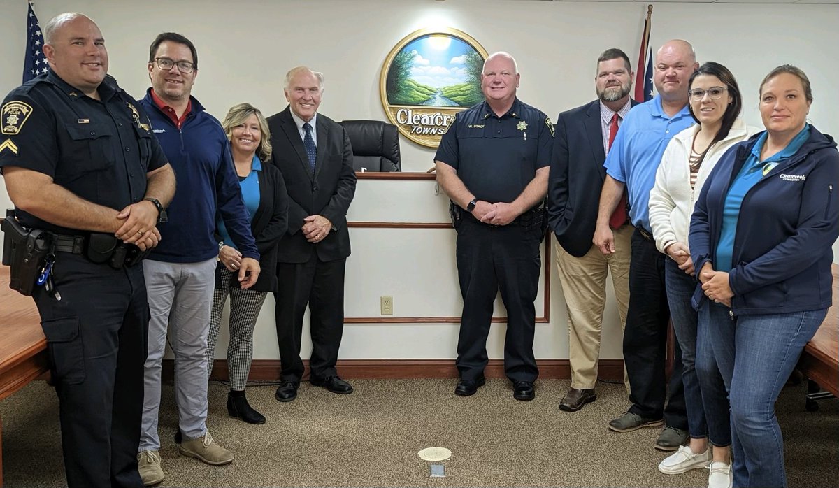 Had a great meeting with the dedicated officers of Clearcreek Township Police Department. After a quick tour of their soon-to-open facility, we discussed recent legislation and how we can help provide the resources they need to better protect our community. Thanks for your time!