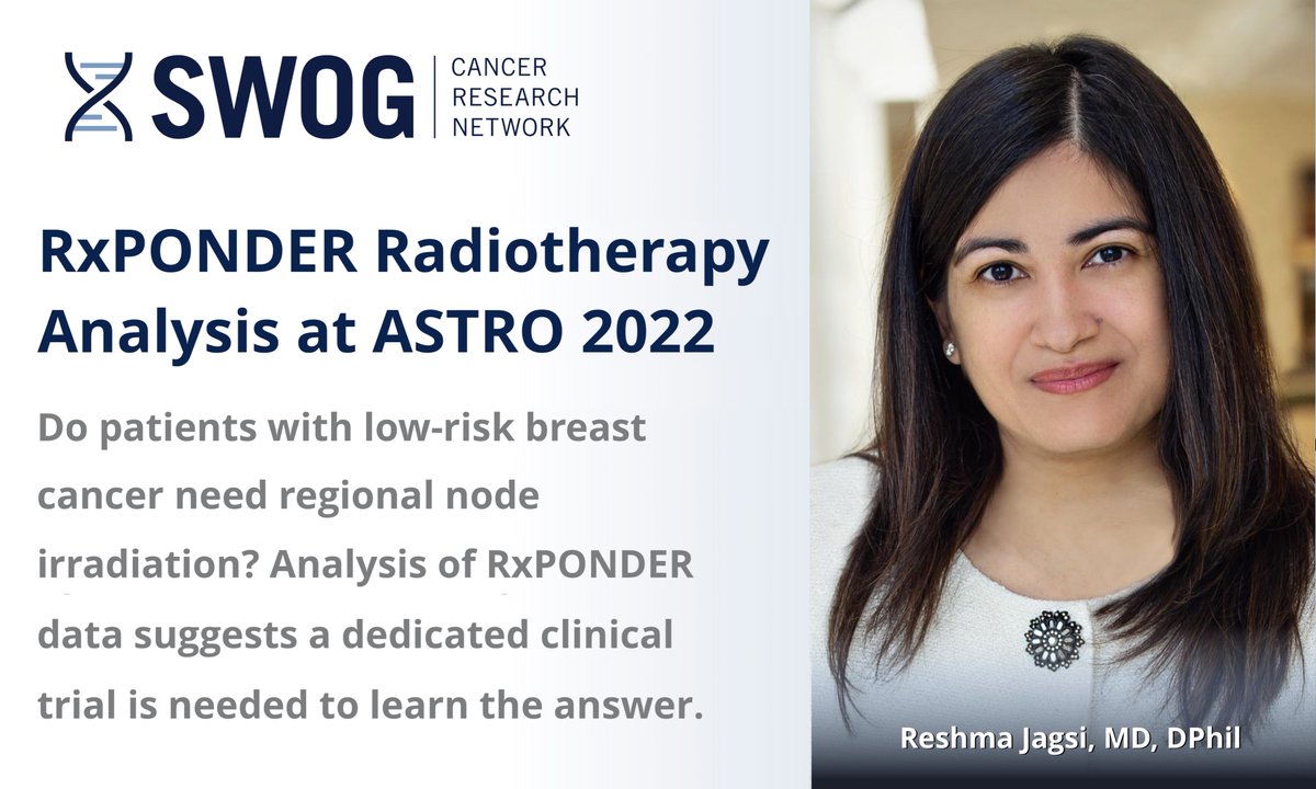 #ASTRO22 Do patients w #breastcancer w low 21-gene RS need regional node irradiation to lower locoregional recurrence risk? #RxPONDER data suggest only a randomized trial devoted to this question can give a decisive answer. #TAILOR-RT #NCIC MA-39 #bcsm swog.org/news-events/ne…