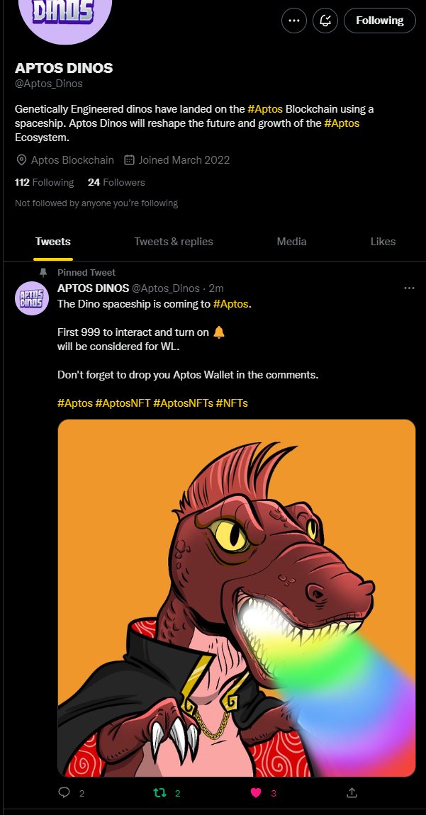 SolBrainless's tweet photo. @Aptos_Dinos Early, Lets get it! 🔥 https://t.co/0XHTmOdlqc