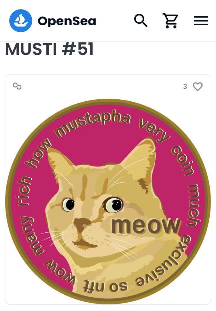 Hey, please Check out this item on OpenSea
opensea.io/assets/matic/0… via <a href="/opensea/">OpenSea</a> #doge #dogecoin #nft #polygone #MATIC