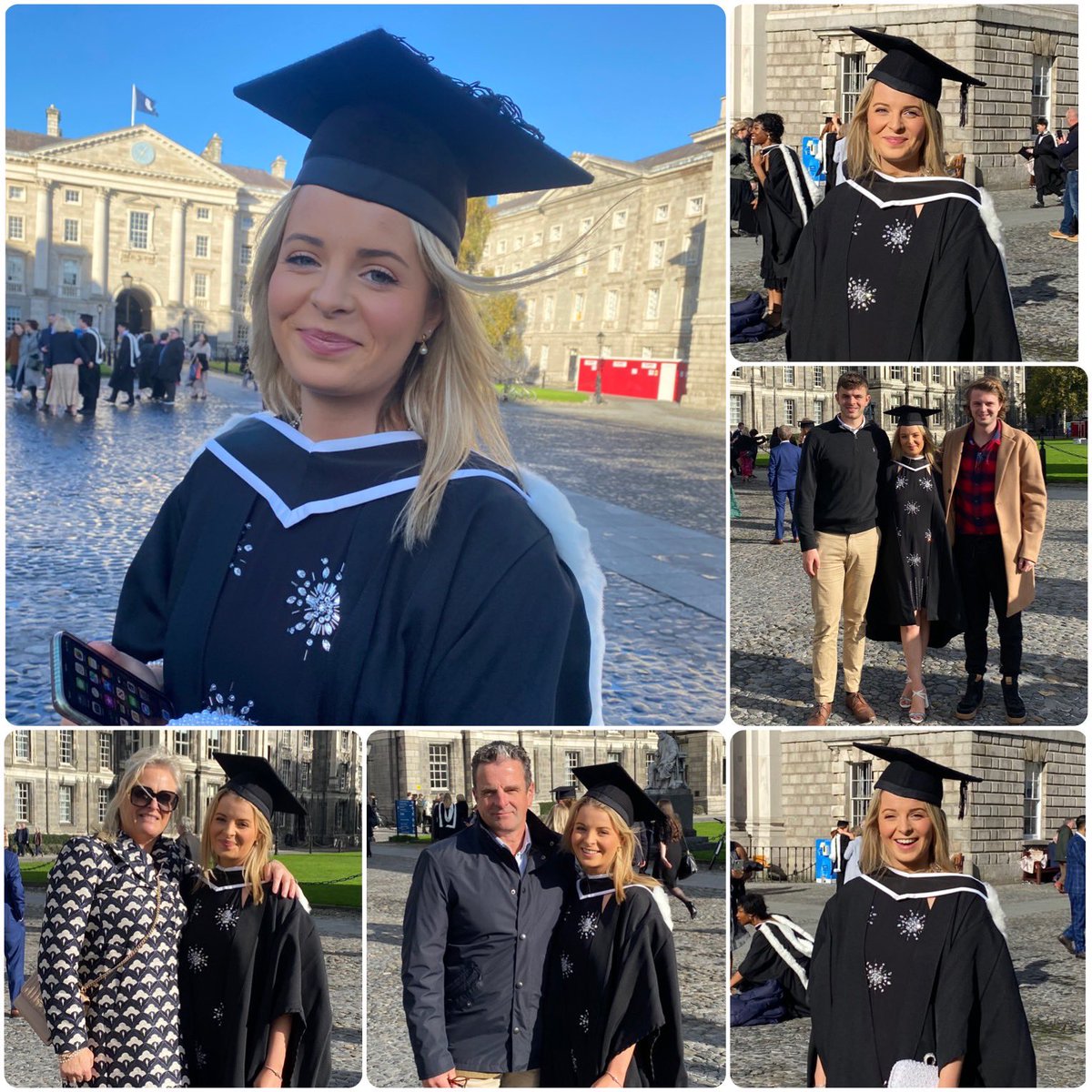 Well, it’s official! We’re old!! Our baby @KateMolony2 graduated today @tcddublin Hugely proud!! ❤️ ❤️❤️