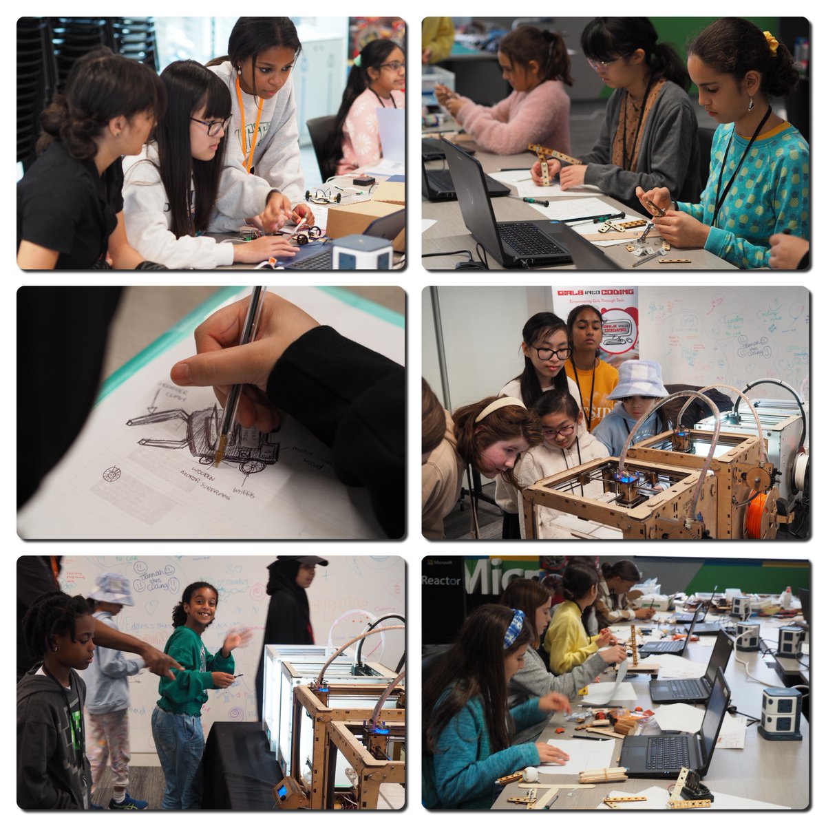 girlsintocoding's tweet photo. What a brilliant start to our 3Day Girls Into Coding Bootcamp! The girls were fantastic! Busy designing, building, coding, finding creative solutions, whilst collaborating and making friends! Can't wait for day 2!

#womenintech #coding #tech #stem #womeninengineering #girlsintech https://t.co/5WQm81epus