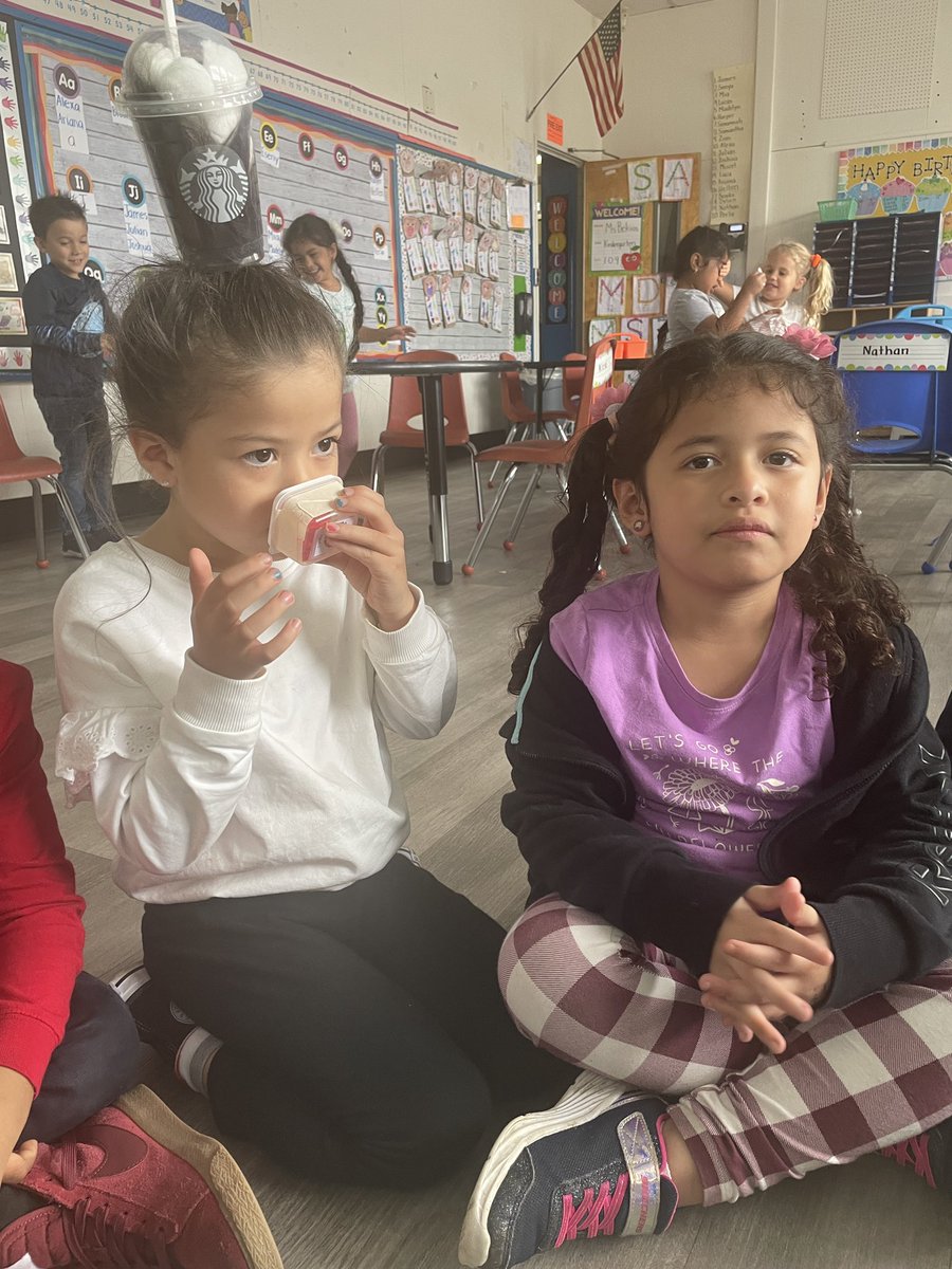 Kindergarten students exploring their sense of smell <a href="/GCSD_Deasy/">GCSD_Deasy School</a> #STEMeducation