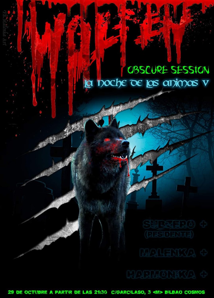 Endemoniada_Pro's tweet photo. Wolfen, La noche de las Ánimas V en Cosmos, Madrid. Haremos un repaso de la discografía de @TheWake_Band y NU:N, además de sortear una entrada para el concierto del viernes 4 de nov 2022 en  @NazcaConciertos Tickets: @entradium - Diskpol - Cosmos. @Endemoniada_Pro @ALLWAVESProm https://t.co/JBnYEPqn32
