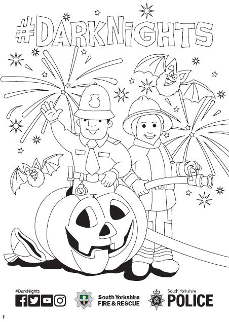 If you are having a PJ day and looking for something to do with your little ones today, get them involved in our #DarkNights colouring sheet! 🎃🎇 We would love to see their completed colouring! You can download your copy on our website here: southyorks.police.uk/find-out/dark-…