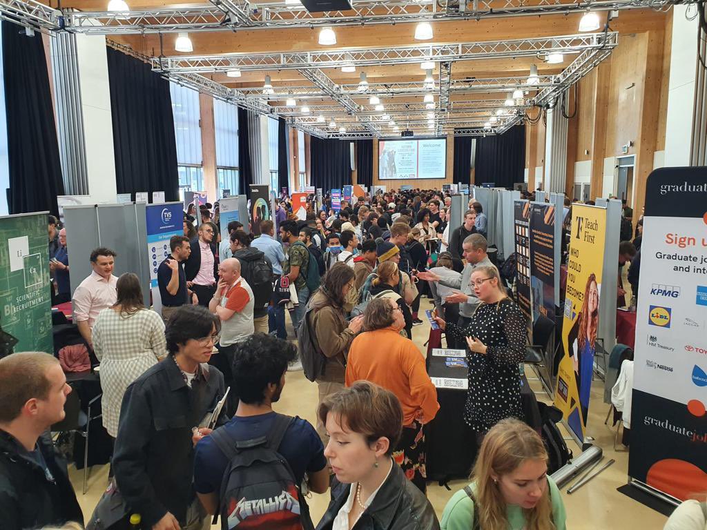LancsCareers's tweet photo. CAREERS FAIR 2022 - what an amazing day with over 90 employers and an estimated 2000 students! 🤩 https://t.co/JxcqBAvdcQ