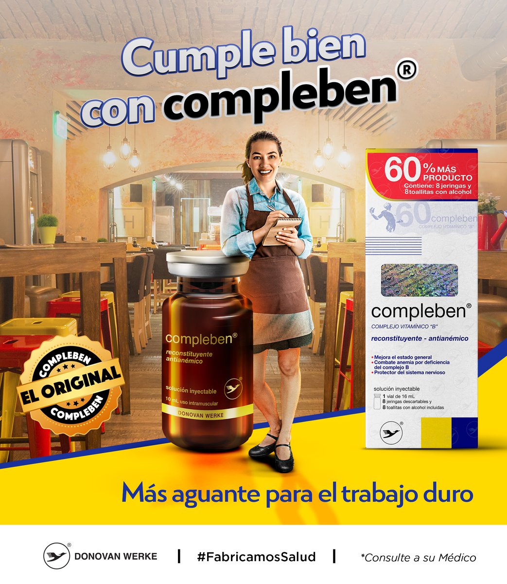 donovan_werke's tweet photo. Cumple bien con #compleben 💪
Compra el producto original, encuéntralo en farmacias de confianza del país.
#MásAguanteParaElTrabajoDuro #ComplebenElOriginal #ComplejoB
@Donovan_Werke
#FabricamosSalud https://t.co/mSrkOp9wCT