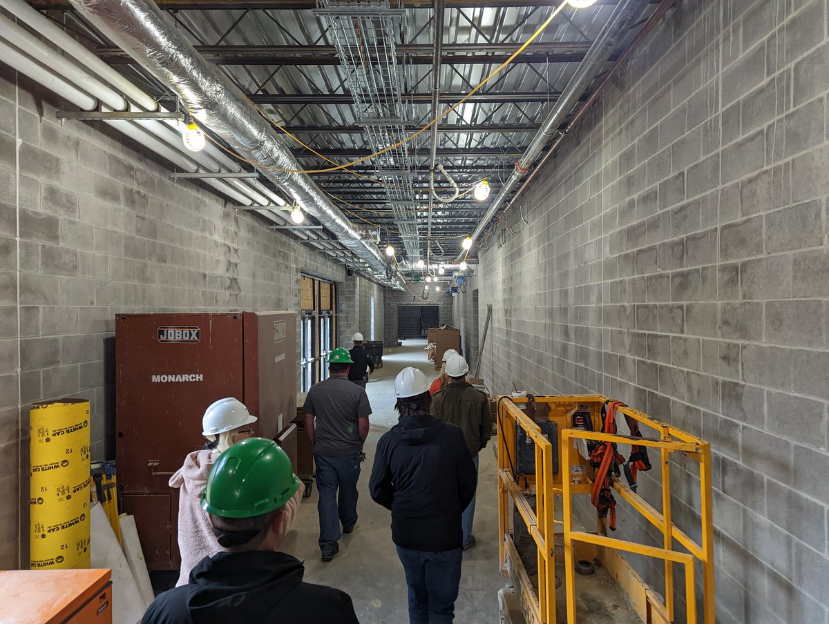 Our #AvesTech team got to tour the new <a href="/SycamoreJrHigh/">Sycamore Jr High</a> today. We're excited for the progress and can't wait to start getting things connected and fired up! #WeAreAviators
