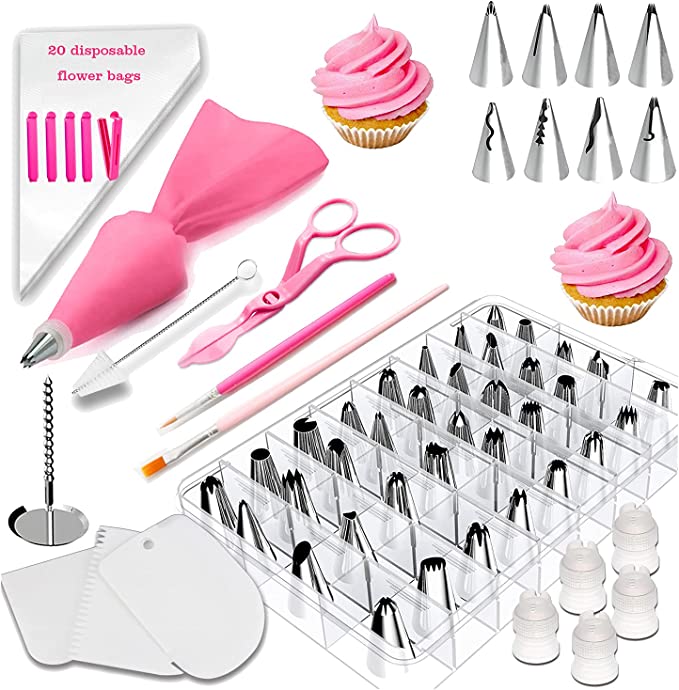 AdeeBlogger's tweet image. 50% Off
Promocode:  50HICOYA 
Amazon Associate Link: amzn.to/3TDVwi1   #ad 
Description: Stainless Steel Icing Piping Nozzle Tip Set with 44 Numbered Icing Tipsand Frosting Tools for Cake DIY, 83 Pieces Cake Decorating Kits in a Box,for Beginners, PINK
Ends: 10/31/2022