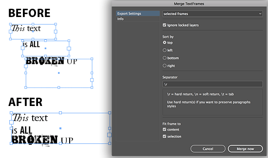 Just posted an updated Merge Text installer for #InDesign 2023:
buff.ly/2ZoTCKW
