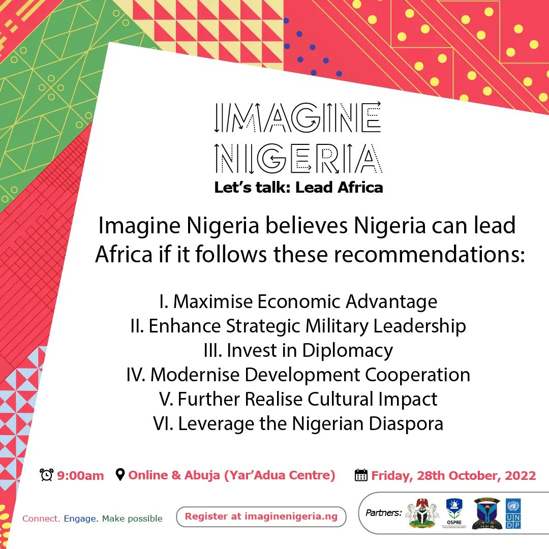 Let us imagine Nigeria actually Leading Africa. #ImagineNigeria