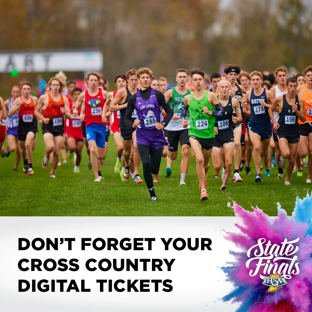 With the Cross Country State Finals this weekend, be sure to buy your tickets before arriving! Fans can buy their mobile tickets at the following link: gofan.co/app/events/712…