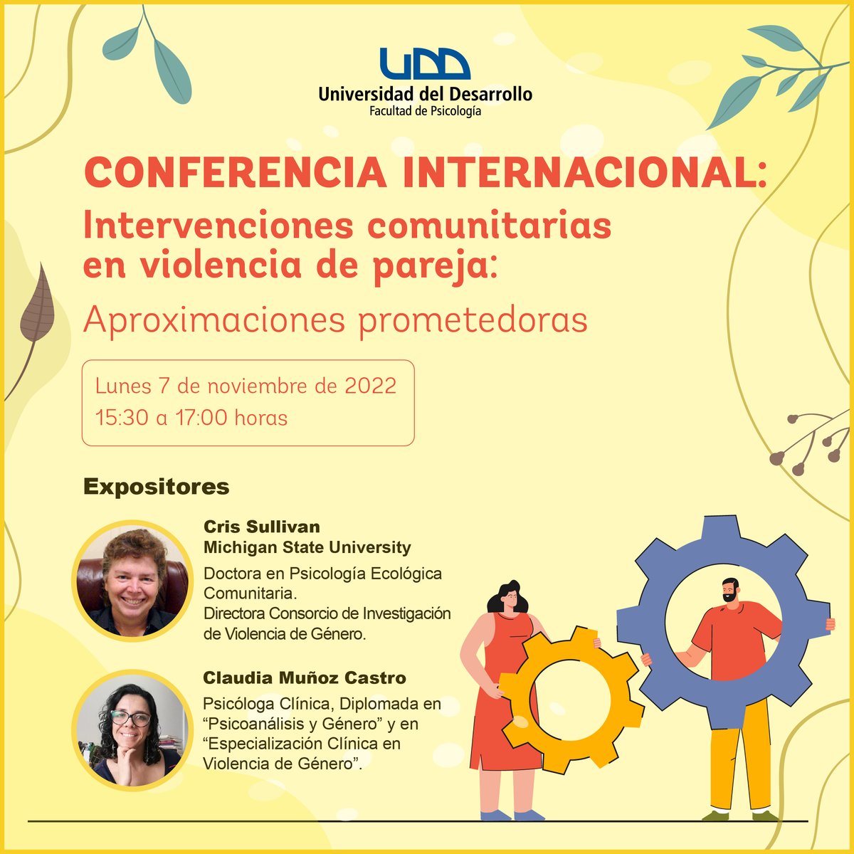 Estimada red, los dejamos invitados a participar de esta interesante actividad.
Se realizará de manera presencial en nuestra sede en Santiago.
Para participar, sólo deben inscribirse acá: bit.ly/3A78pZw

#PsicologíaUDD