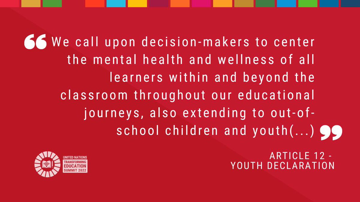 Anas Abo Saada (@anasabosada4) on Twitter photo Well-being is a skill. It's not a luxury. Maintaining it, whether in our social life, our workplace, our schools, or our advocacy journey, is a right and a global priority. #CapacityBuilding4Youth #SDG4Youth #TransformingEducation <a href="/TransformingEdu/">Transforming Education Summit</a> Well-being is a skill. It's not a luxury. Maintaining it, whether in our social life, our workplace, our schools, or our advocacy journey, is a right and a global priority. #CapacityBuilding4Youth #SDG4Youth #TransformingEducation <a href="/TransformingEdu/">Transforming Education Summit</a>