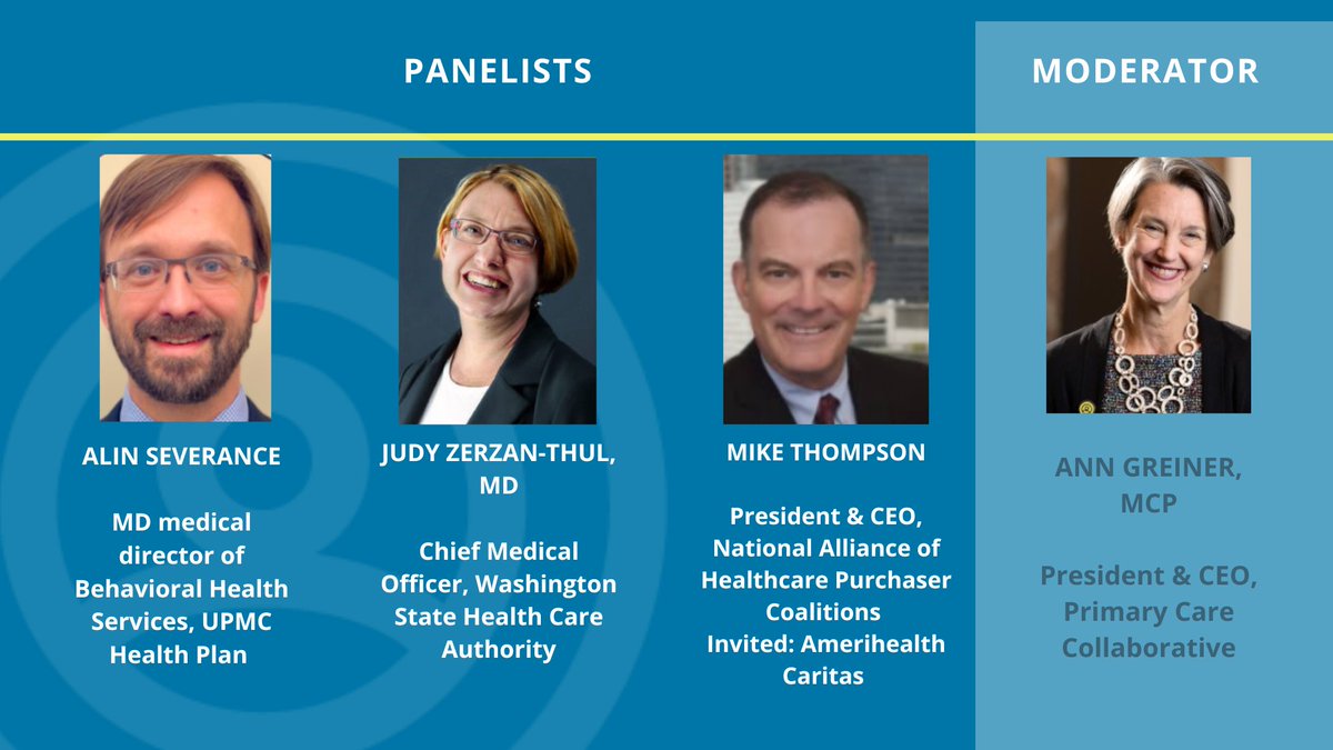 Collaborative care is a proven method of behavioral health integration. To scale it, payment models must support teams that support patients. That's what we're discussing on Thursday 1pm ET. Join us. ow.ly/aoXa50Lj1kt