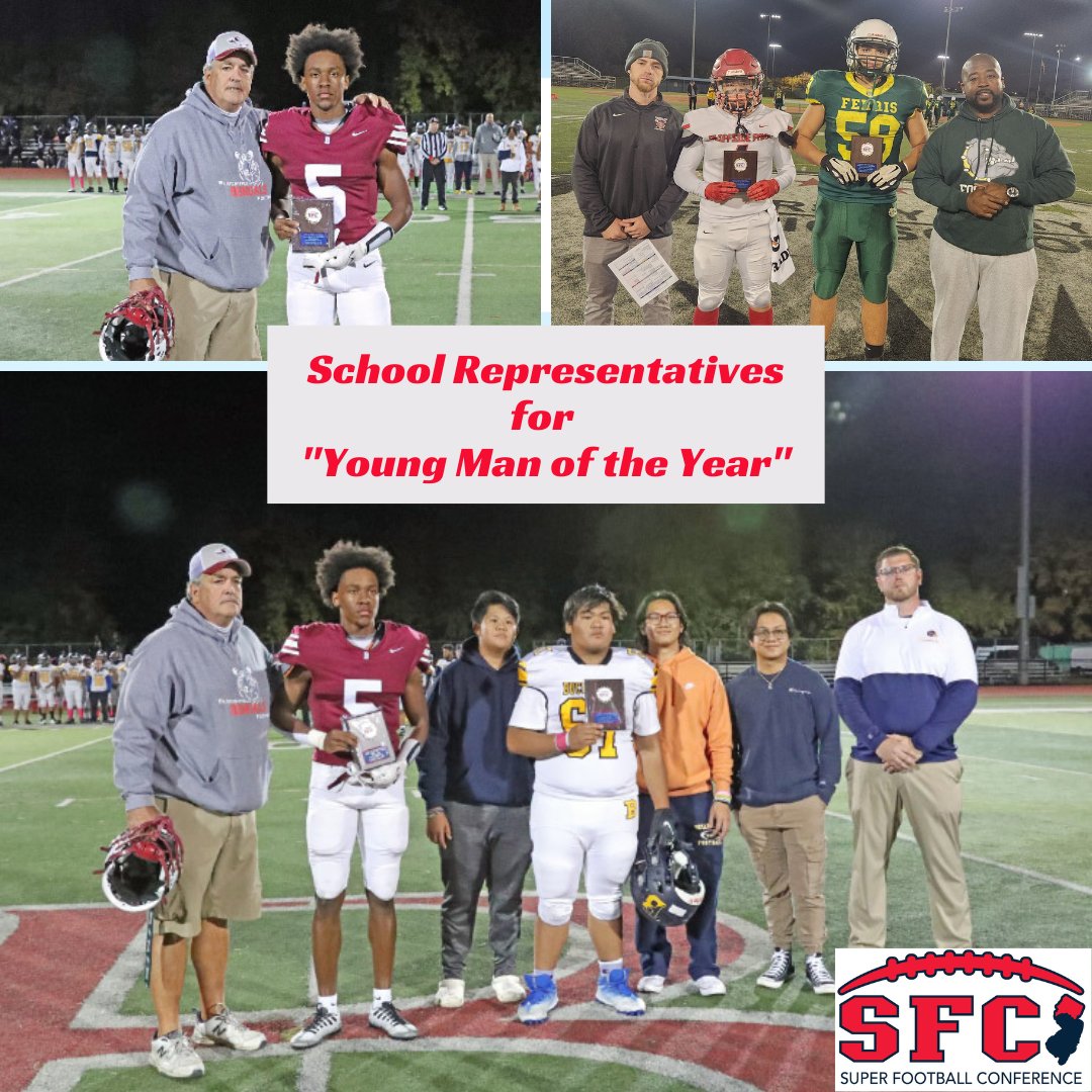 SFCFootballNJ's tweet photo. Congrats to some of our School Representatives for "Young Man of the Year" ! #sfc #superfootballconference #youngmanoftheyear https://t.co/hov2s5j1mh