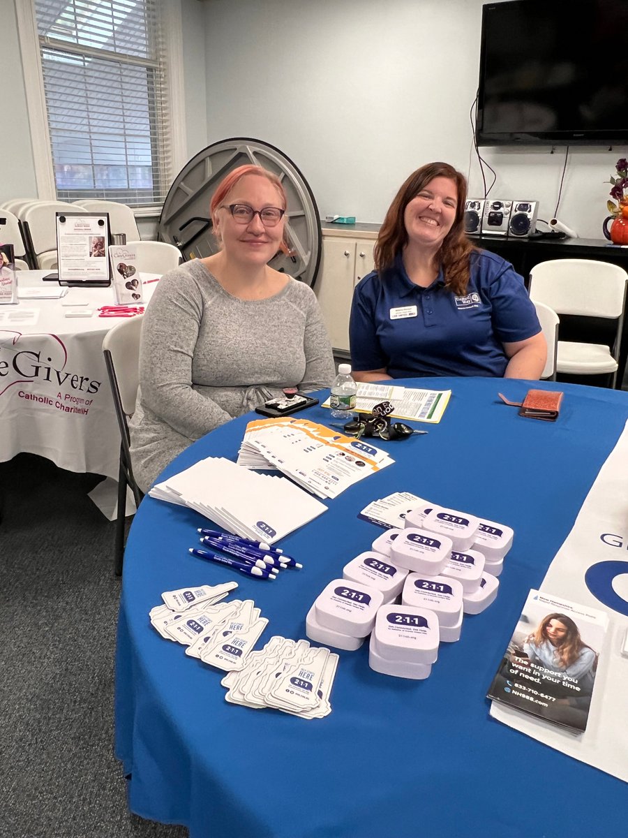 Our team members at 211 NH  spent the day at the Senior Fair in Merrimack! Melina Burton, Director, and Heather Pacheco, Assistant Director, were there to connect seniors to services and resources!