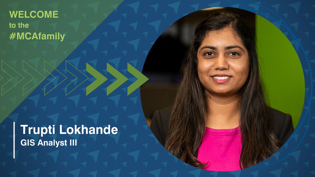 We’re excited to welcome Trupti Lokhande to the #MCAFamily as a GIS Analyst III. Trupti joined MCA on June 13th. 

We are happy to have added such a great asset to our ever-growing team!

#MCA #Teamwork #MCAFamily #NewHires #BeyondOrdinary