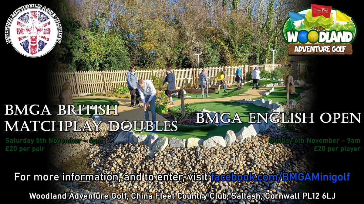 Don't miss us at <a href="/ChinaFleet/">China Fleet</a> on the 5th and 6th of November!!!

To get involved, please visit facebook.com/BMGAMinigolf