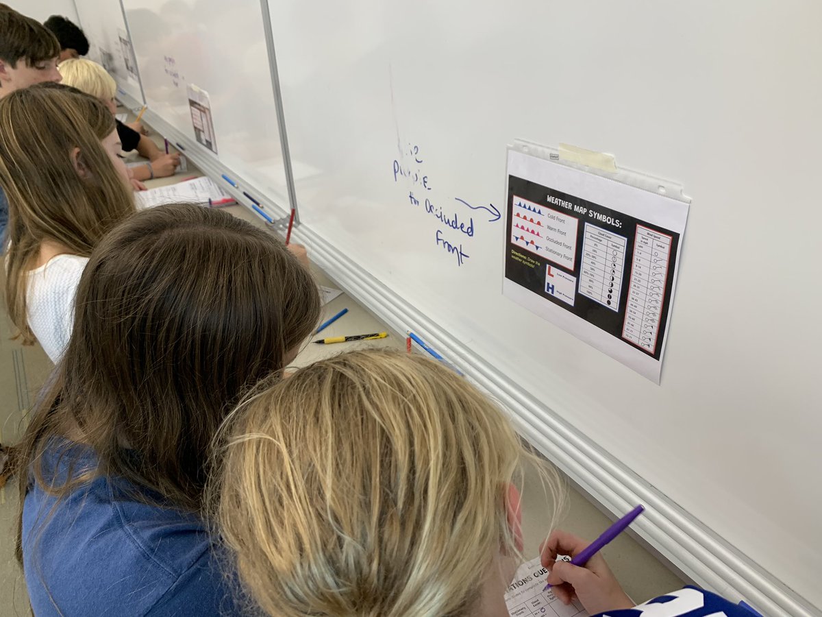 abby_offenbaker's tweet photo. Weather 🌧️ Stations ☀️ Lab during Science today! #PredictingWeather #AnalyzingWeatherMaps @AFMSChargers https://t.co/AHBe4HW8ZE