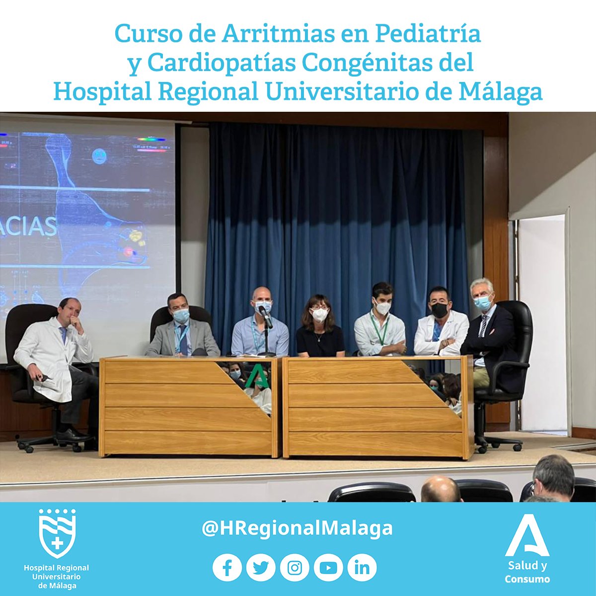 👨‍🏫🏥💓 Esta tarde se ha celebrado en nuestro 𝘏𝘰𝘴𝘱𝘪𝘵𝘢𝘭 𝘔𝘢𝘵𝘦𝘳𝘯𝘰 𝘐𝘯𝘧𝘢𝘯𝘵𝘪𝘭 la primera edición del Curso de Arritmias en Pediatría y Cardiopatías Congénitas del 𝗛𝗼𝘀𝗽𝗶𝘁𝗮𝗹 𝗥𝗲𝗴𝗶𝗼𝗻𝗮𝗹 𝗨𝗻𝗶𝘃𝗲𝗿𝘀𝗶𝘁𝗮𝗿𝗶𝗼 𝗱𝗲 𝗠á𝗹𝗮𝗴𝗮.