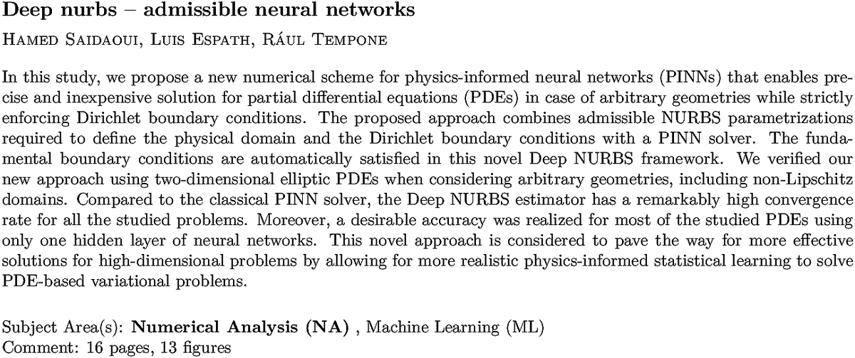 arxiv.org/abs/2210.13900…
H Saidaoui et. al.
Deep nurbs -- admissible neural networks