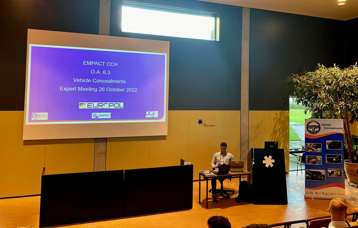 International expert meeting vehicle concealments ✅️ New insights, growing expert network, new project agreements. Interesting to share our view on the risks of searching electrical vehicles with our partners from the Netherlands, France, Germany, Spain, Sweden, Australia, GB,.