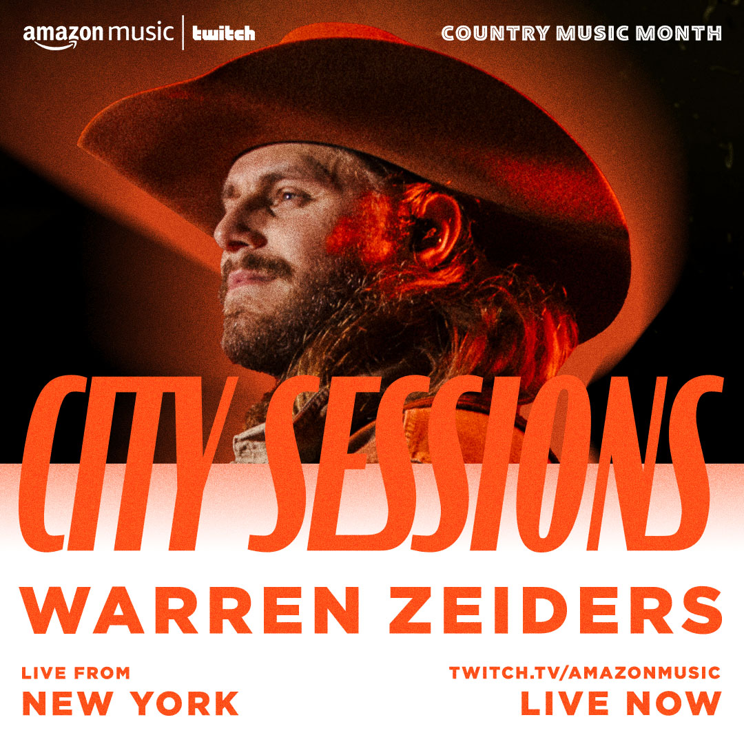 We're LIVE NOW from New York 😈 Tune in to City Sessions on @amazonmusic Twitch channel 📲 amzn.to/warrenzeiders