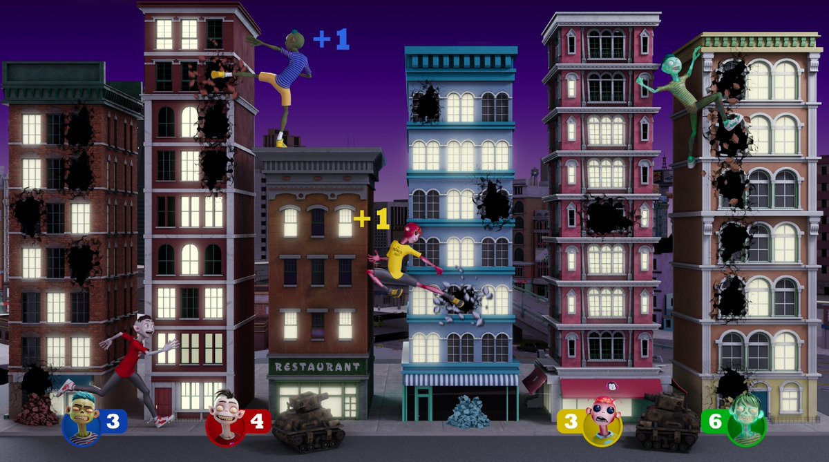 DESTROY EVERYTHING IN SIGHT! 💥 Freakzz are in a busy city, full of skyscrapers 🏢 The aim of the game is to climb up the buildings and break the windows into pieces 👊🏼💥 The player who creates the most chaos wins! 🤑