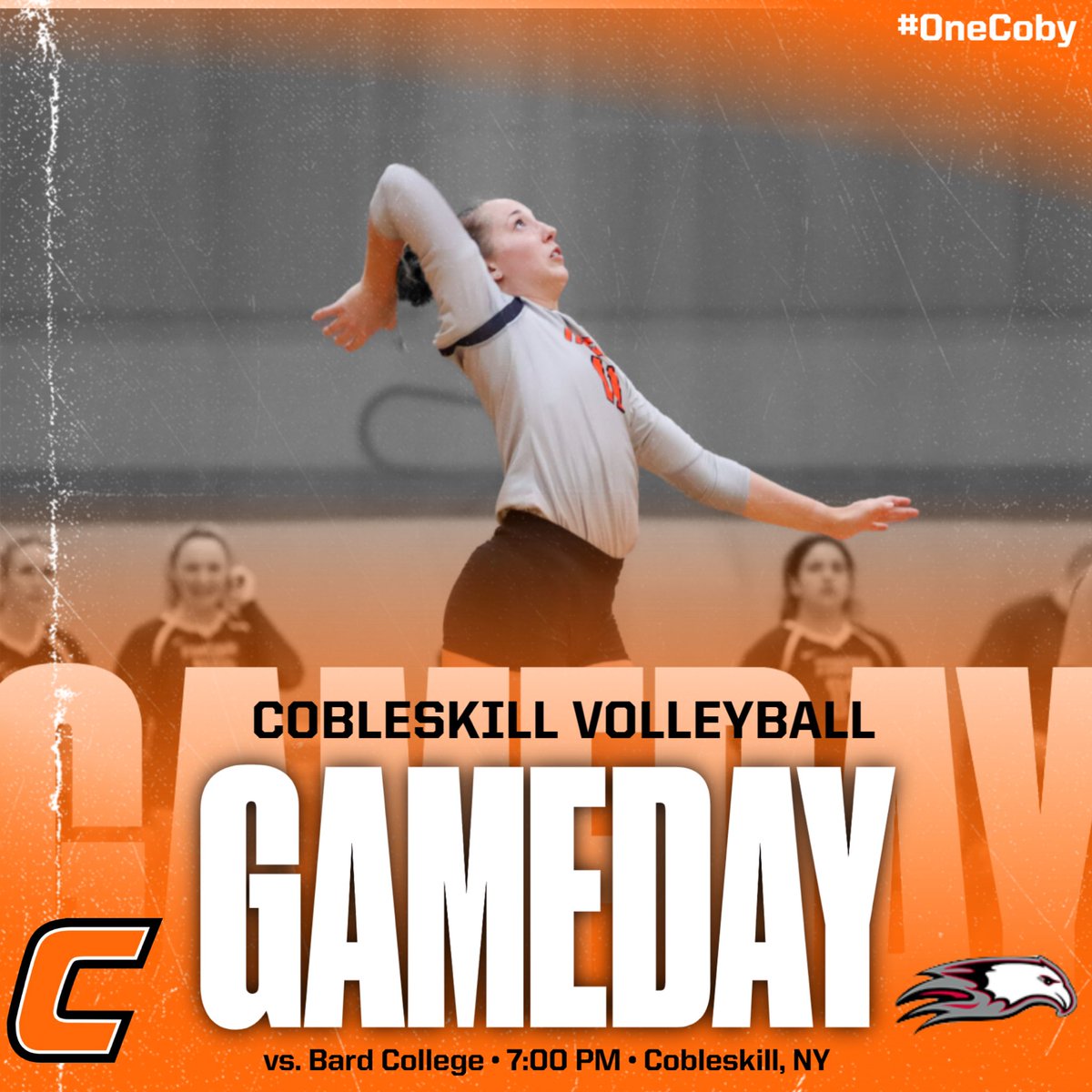 CobyAthletics's tweet photo. Home Finale‼️
Volleyball hosts @BardAthletics at 7pm! #OneCoby #CobyWVB #GameDay
🎥 https://t.co/kBegbEzPdG
📊 https://t.co/bWKyXNimlV https://t.co/9aeWuy1gte