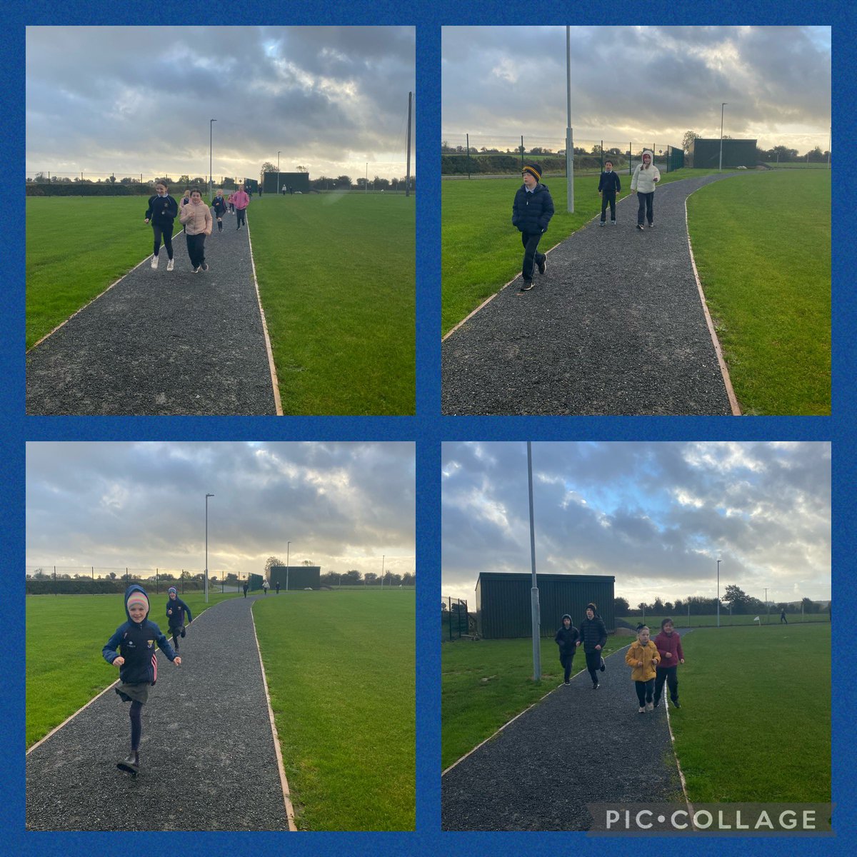 RathnureGreen's tweet photo. Lots of smiling faces even with the cloudy sky for this weeks Walk on Wednesday! @RathnureNS @GreenSchoolsIre #WalkMore #ClimatePledge @climate_ambass https://t.co/Gl8tMuKKoU