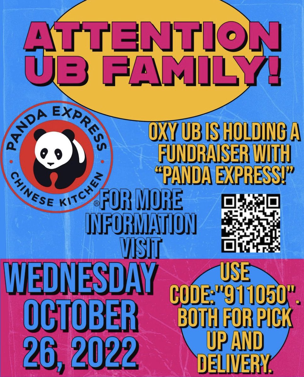 Order online, or through the app, and don’t forget to enter the code! Then, head on down to Panda. #yummy <a href="/Occidental/">Occidental College</a>
