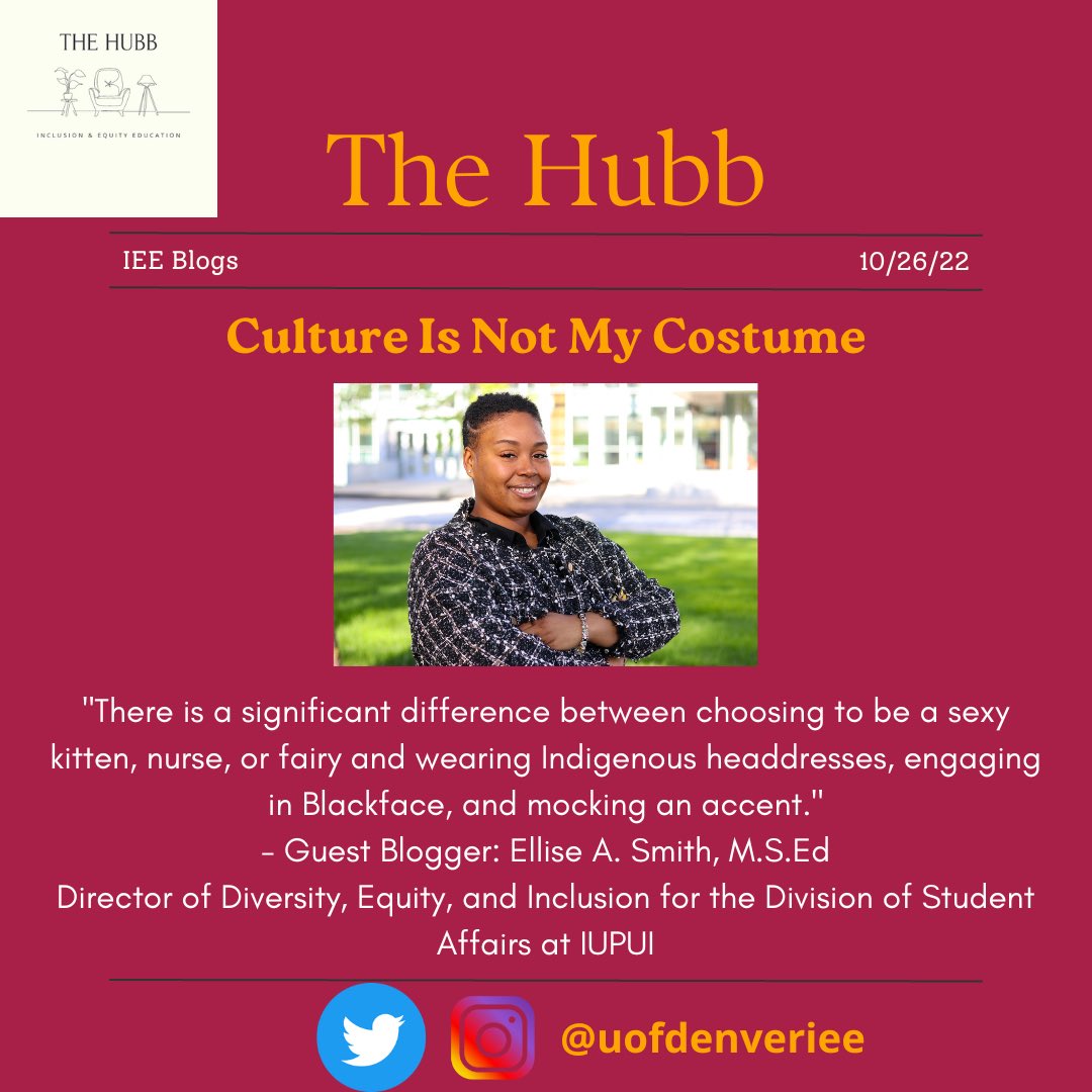 As #Halloween approaches, we want to remind you that #CultureIsNotACostume Check out this piece by Ellise A. Smith, M.S.Ed <a href="/FatnessFiction/">Plus Size Magic</a> using the link: ieethehubb.blogspot.com/2022/10/cultur…