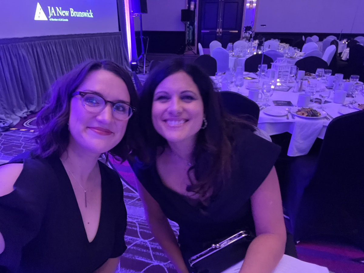 Ready to get this show started with my famous co-emcee ⁦<a href="/JeanneCBC/">Jeanne Armstrong</a>⁩ ! #weareJANB #noussommesJANB