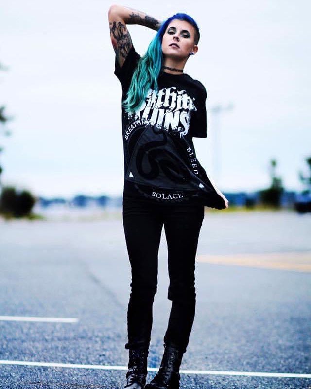 KarleOnAir's tweet photo. Repping the boys @withintheruins
๐ธ: https://t.co/Df2f7n9ifI
#model #photography #tattoos #bluehair #altgirls #alternative #philly #phillymodels #girlswithtattoos #jersey #jerseymodel #metal #actor #phillyactor #philadelphiaactor #jerseyactor #nyc #nycactor #film https://t.co/euxFs9KdH8