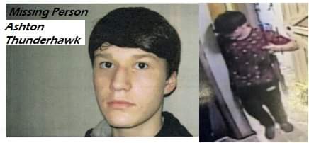 MrsSully76's tweet photo. Willmar PD needs to locate 2 missing teens. Logan Palm: 16, 5’2”, 119 lbs, blnde hair, hzl eyes&amp;glasses. Seen wearing a blck windbreaker&amp;blck sweat pants. Ashton Thunderhawk:15, 5’8”, 137lbs, brwn eyes, blck hair. Seen wearing blck puffer coat, prple t-shirt and blck sweat pants. https://t.co/eV4FFVQ3gp