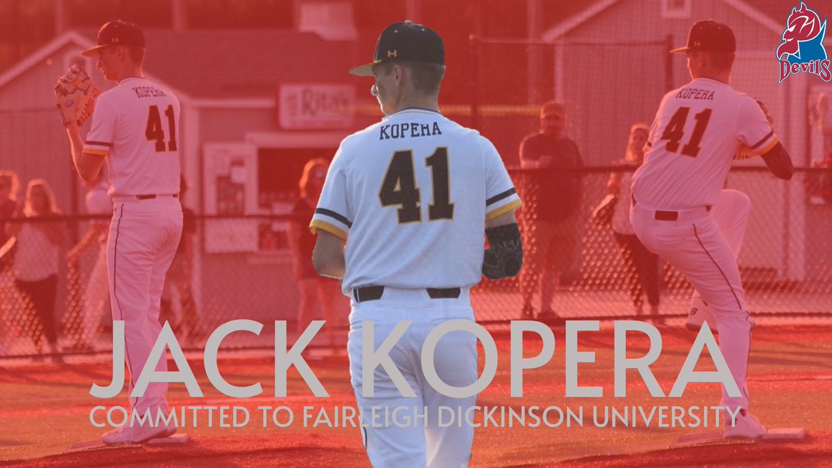 JackKopera's tweet image. Proud to announce my commitment to continue my athletic and academic career at Fairleigh Dickinson University. Would like to thank my family, friends, teammates, and coaches. Beyond blessed to be a Devil! @FDU_Baseball @CoachMurphy_19 @CoachQ_14 @Djacksbaseball @Jeffersonbaseba