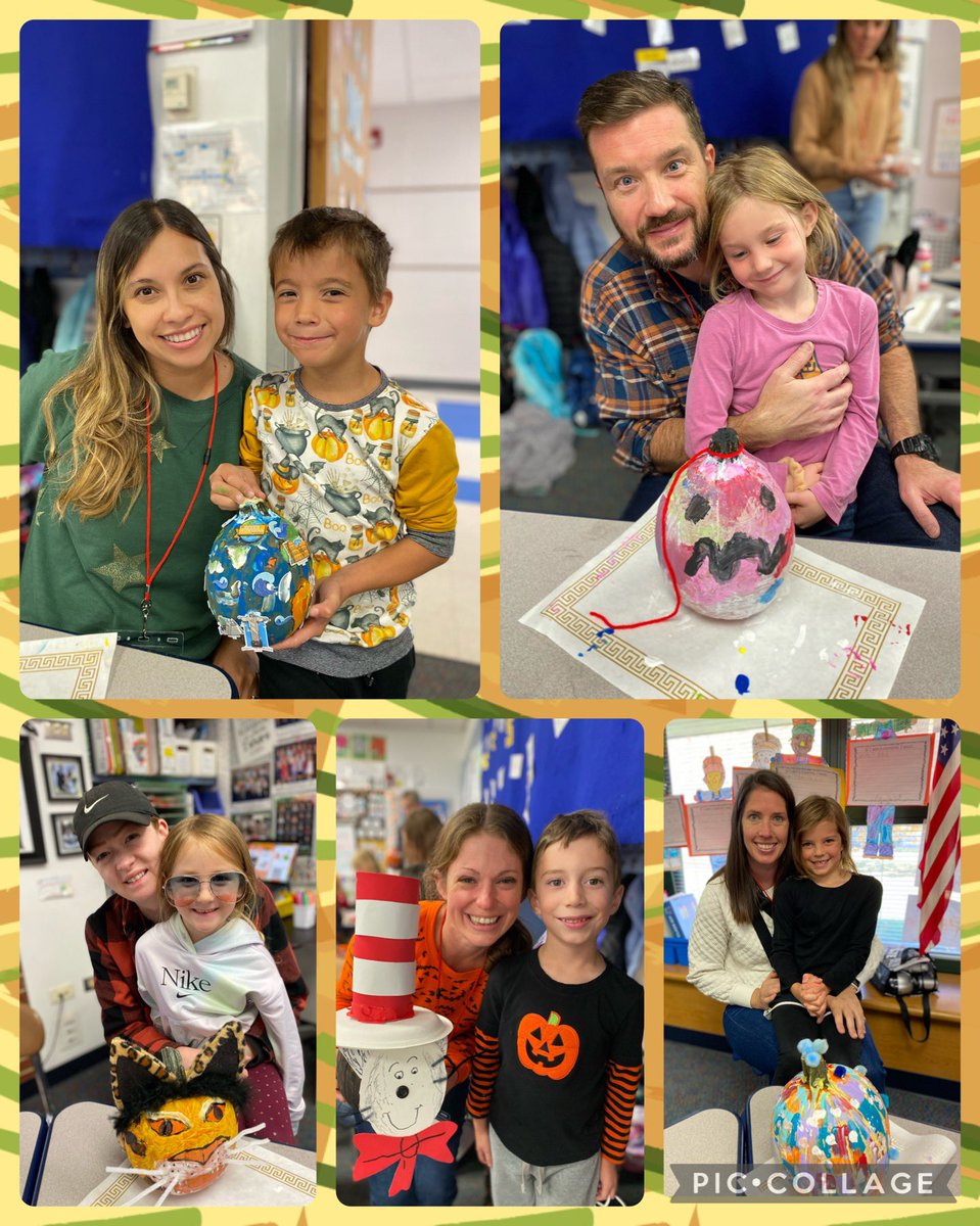 A huge &amp; heartfelt thank you to all of our wonderful helpers who helped our first graders create these amazing pumpkins designs! 💗 <a href="/DrydenSchool/">Dryden School</a> #drydenrocks